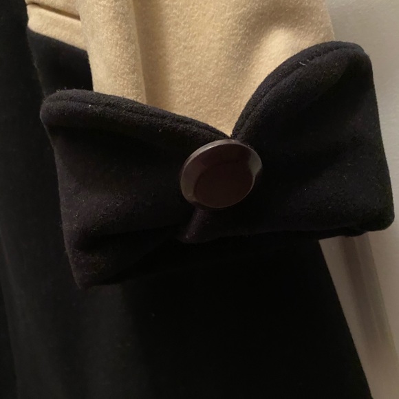 Vintage black color block coat - Picture 5 of 7